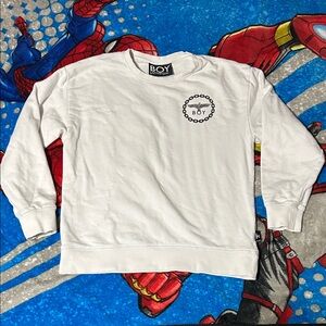 BOY LONDON Eagle Logo Streetwear Graphic Crewneck Sweater